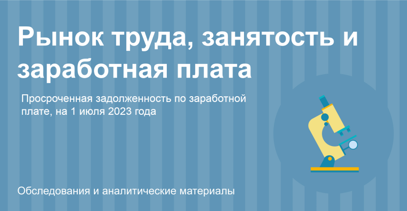 Просроченная задолженность по заработной плате работников организаций Республики Бурятия на 1 июля 2023 года